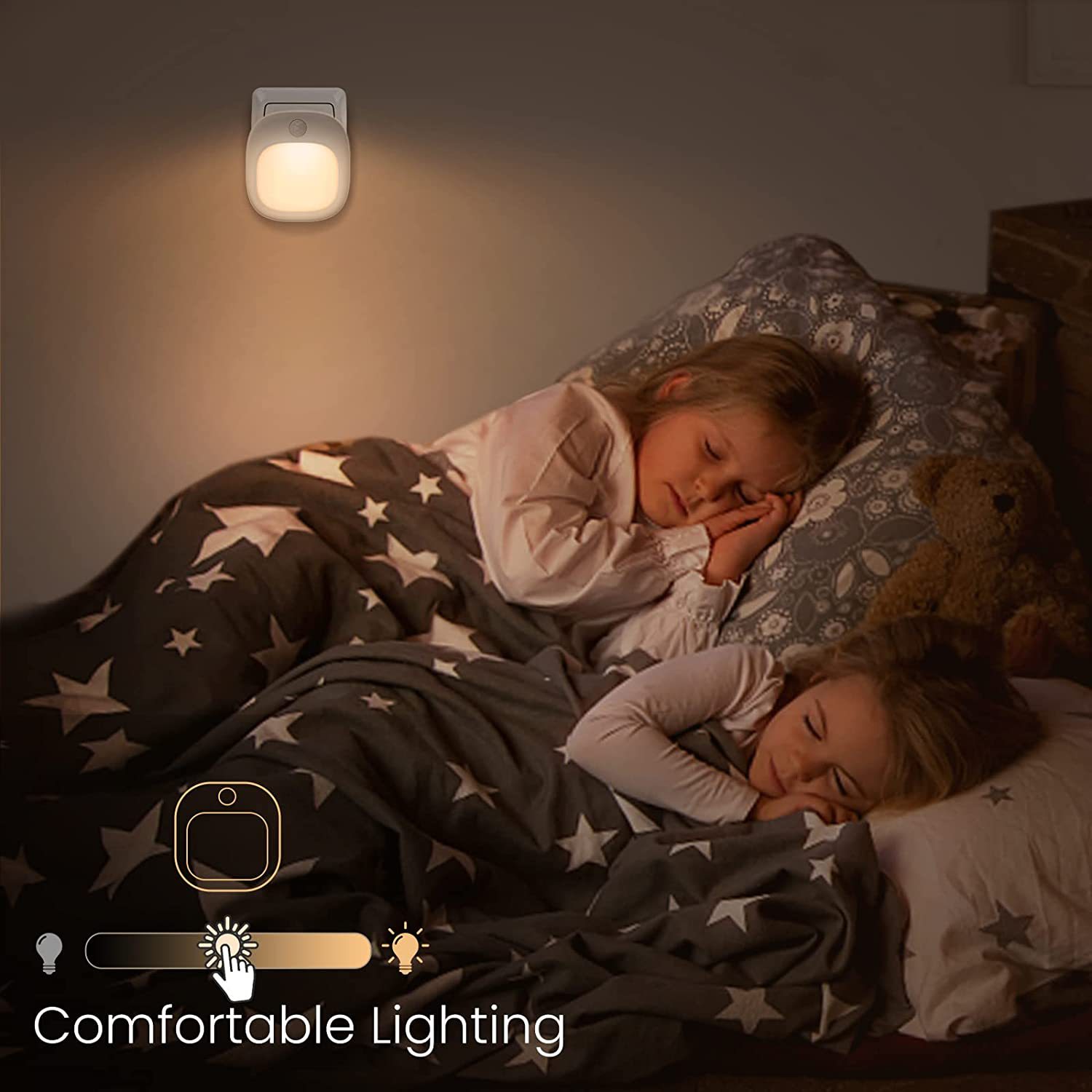 LED night light bedroom bedside sleeping light stair smart energy-saving sensor light night light sensor light