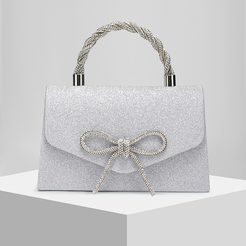 New Banquet Bag Clutch Crossbody Rhinestone Butterfly Chain