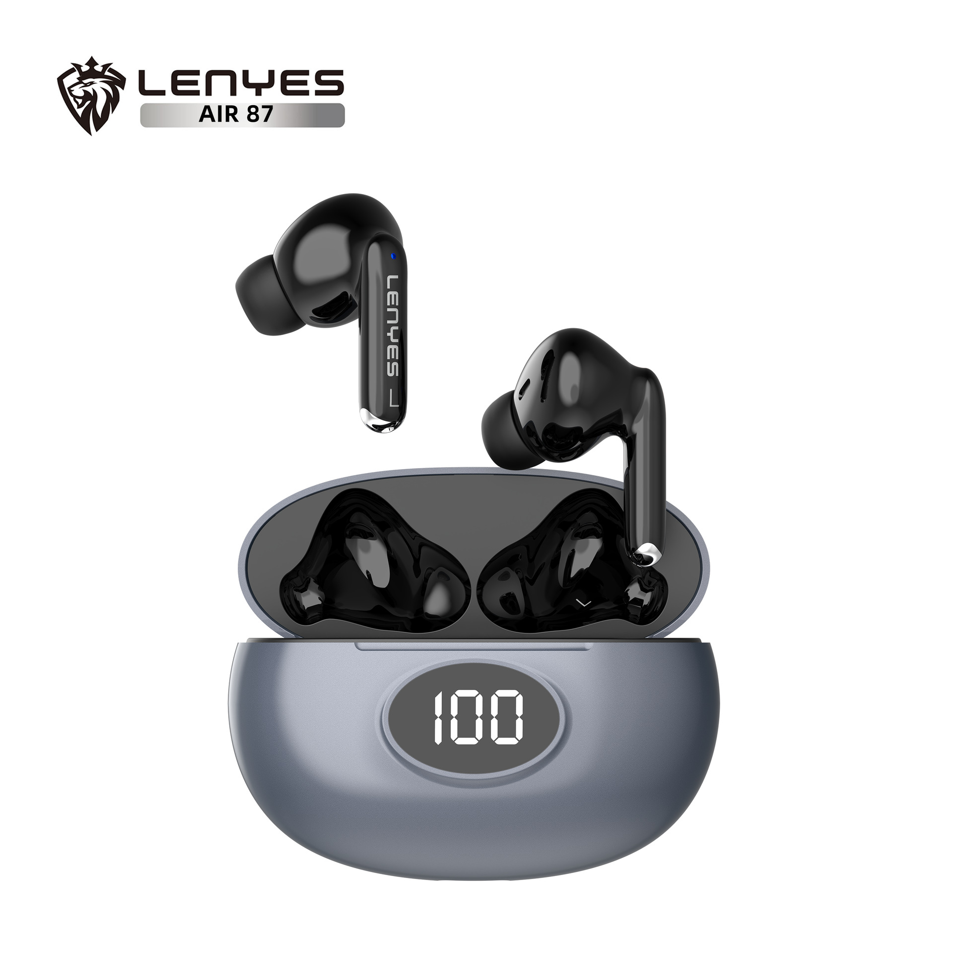 Cold Lion Private Mold TWS Wireless Digital Display Bluetooth Headphones Long Battery Life Heavy Bass Noise Reduction In-Ear