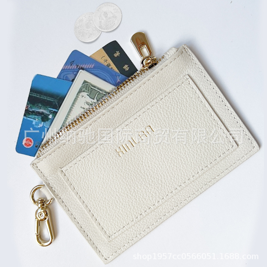 Women's genuine leather coin purse mini coin wallet