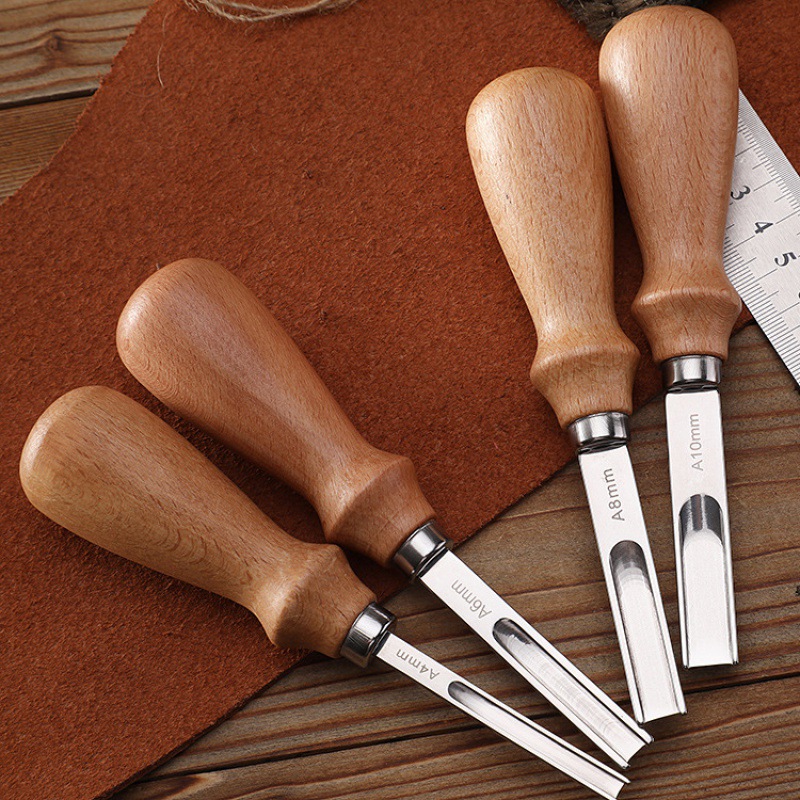 New leather tool cowhide edge trimmer DIY handmade leather craft wide mouth edge scraper trimming knife