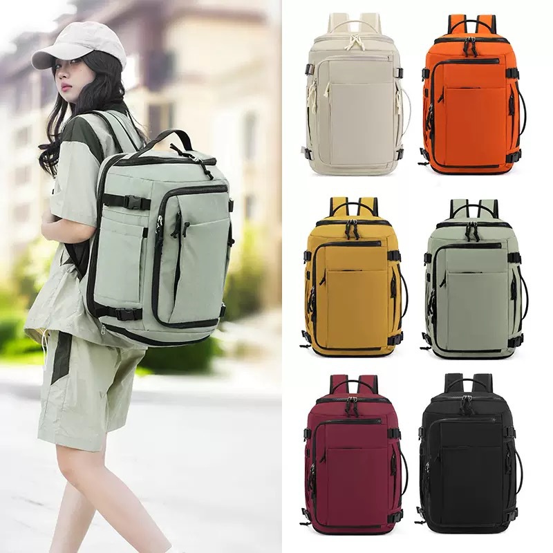 Large capacity waterproof backpack men women universal business travel bag computer bag backpack lightweight expandable sports bag