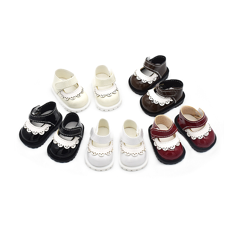 20CM Star Doll Leather Shoes Cotton Doll Velcro Shoes Miluwa Doll Clothes Changing Accessories