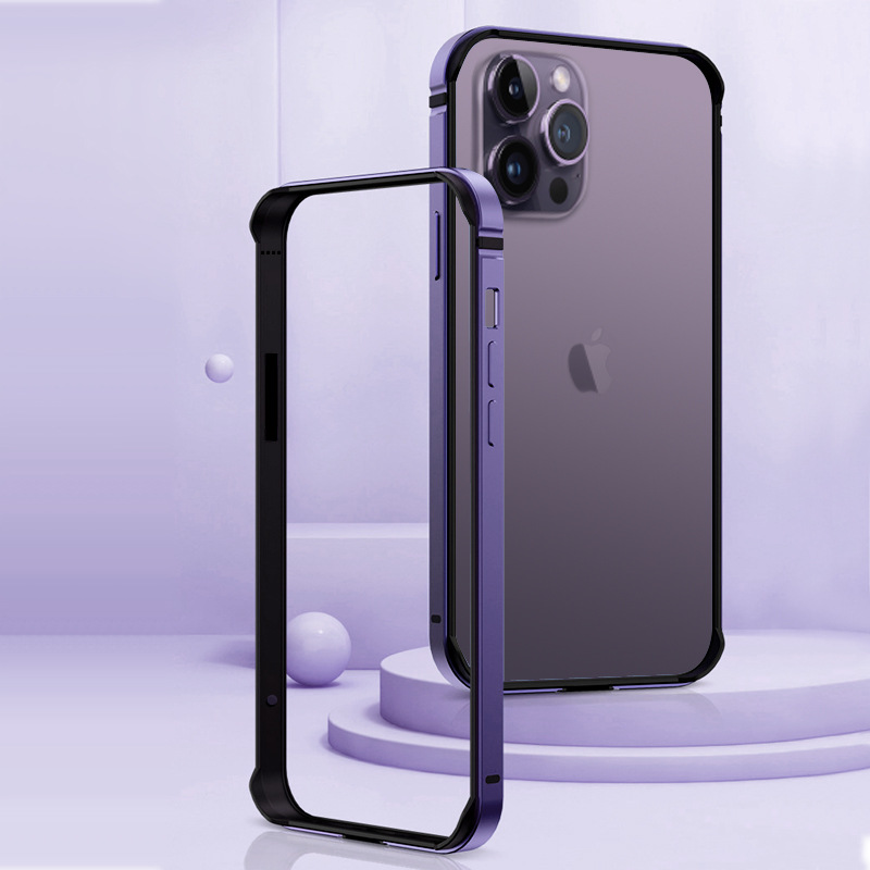 Ultra-thin Metal Frame for iPhone 13 iPhone 14 Pro Max Phone Case Anti-drop 13 Mini Simple
