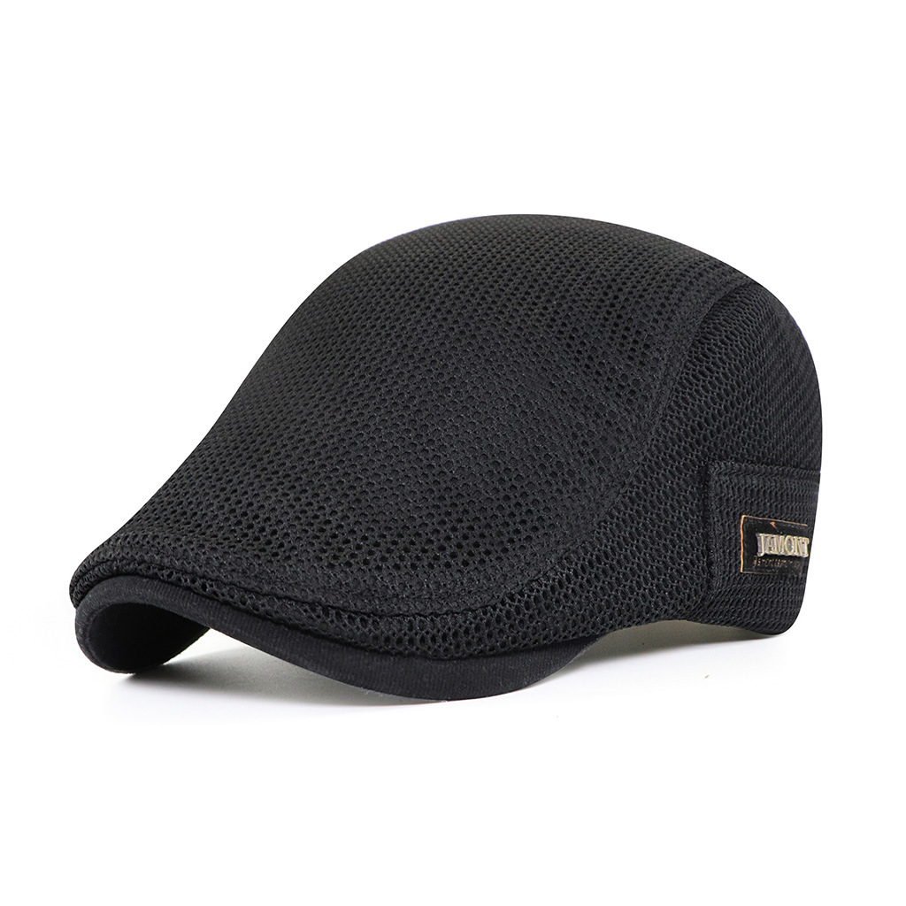 New mesh breathable beret for men and women, thin sun-protective hat, summer new hat