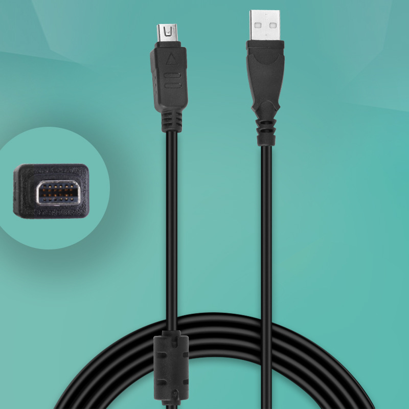 USB digital charging cable 12p for Olympus camera 1.5m with magnetic ring fast charge phone cable