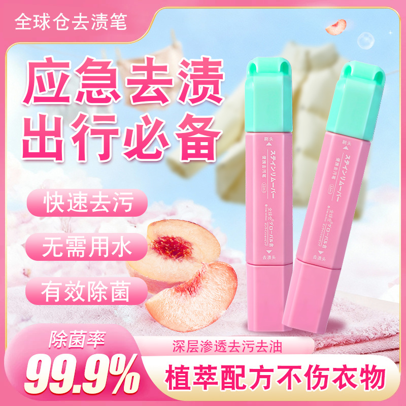 Global Warehouse Stain Removal Pen Portable Instant Stain Remover Pendant Decontamination Oil Stain Hot Pot Emergency Stain Remover