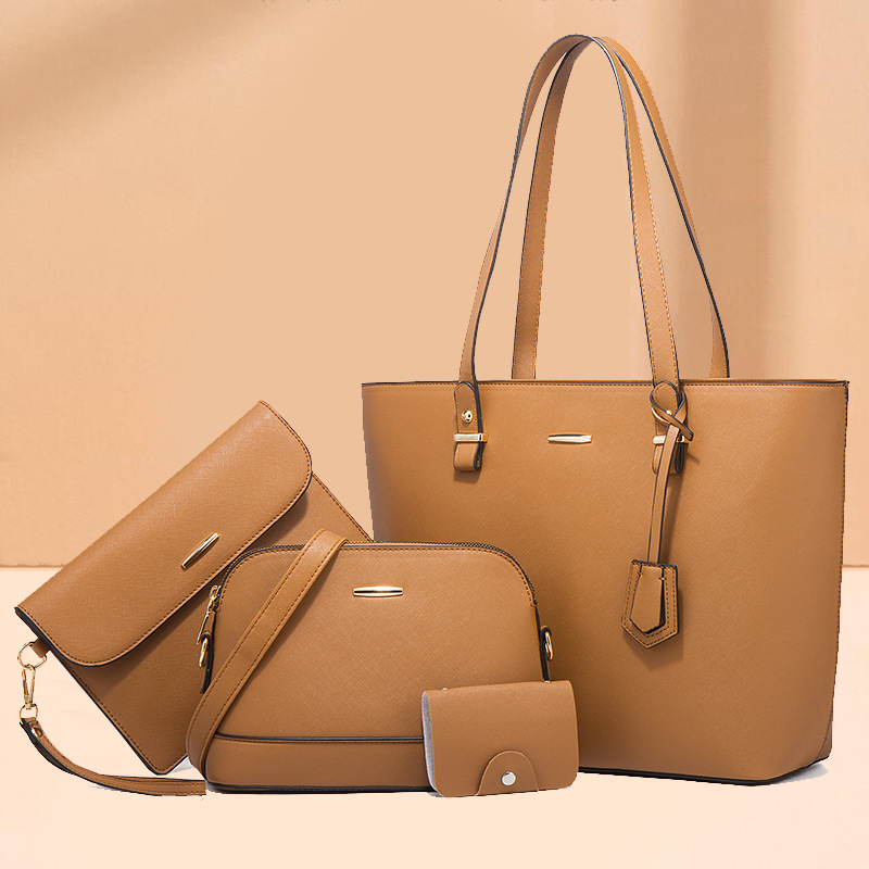 Women's bag celebrity shoulder handbag 2026 new large capacity crossbody four-piece set mother-child bag