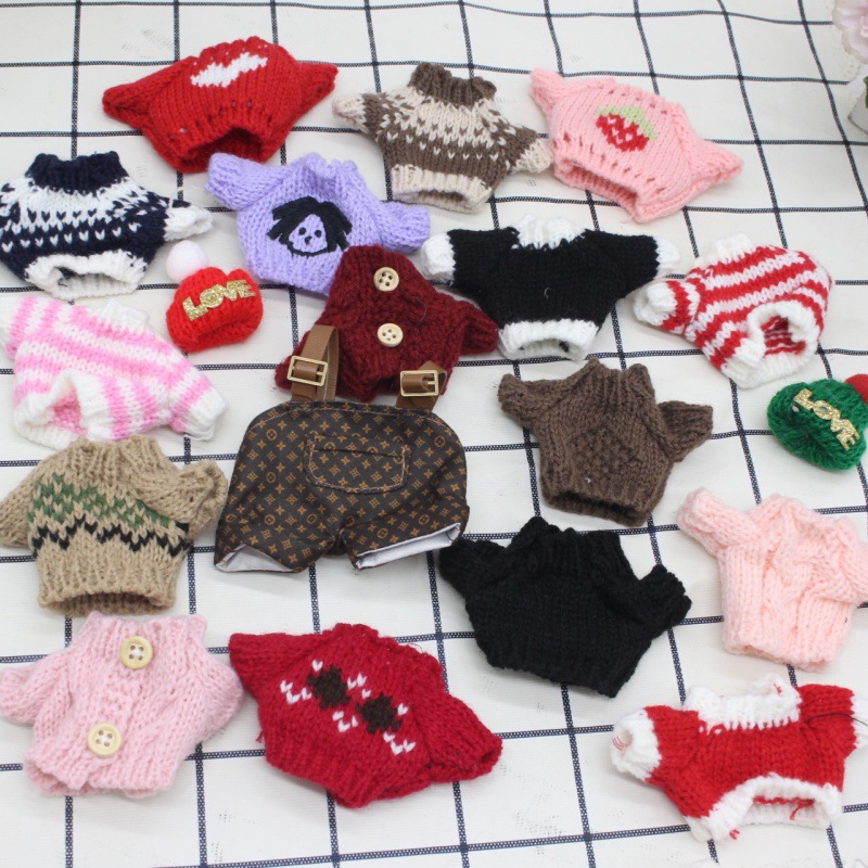 Plush toy doll accessories doll small sweater keychain pendant clothes hat shoes decoration materials