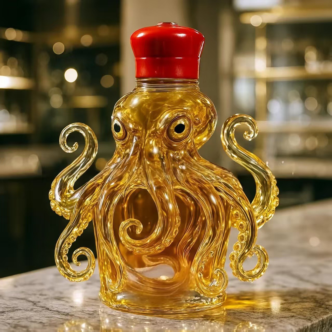 Animal soaking bottle whiskey bottle octopus shape whiskey bottle cute octopus