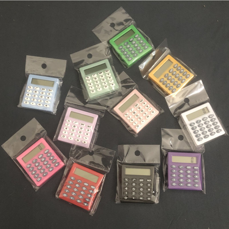 Small Square 589 Mini Calculator Small Portable Palm Student Stationery Computing Pocket 8-Digit Calculator