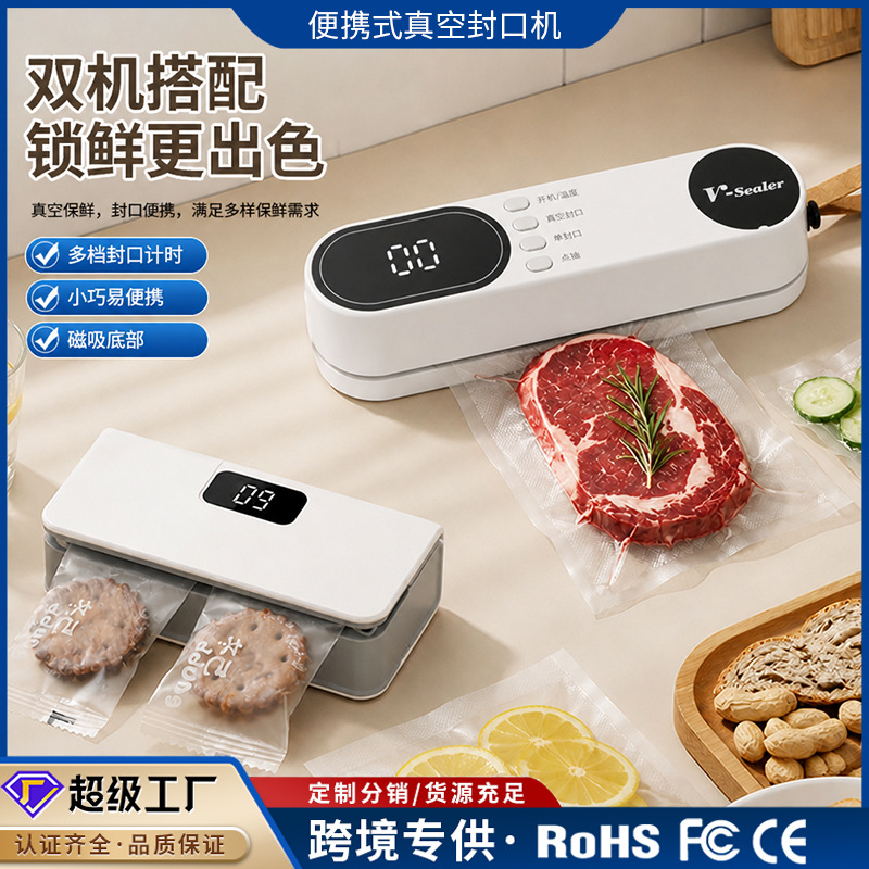 Vacuum Fresh Keeper USB Portable Home Vacuum Machine Food Bag Sealing Machine Kitchen Packaging Machine Mini Sealer