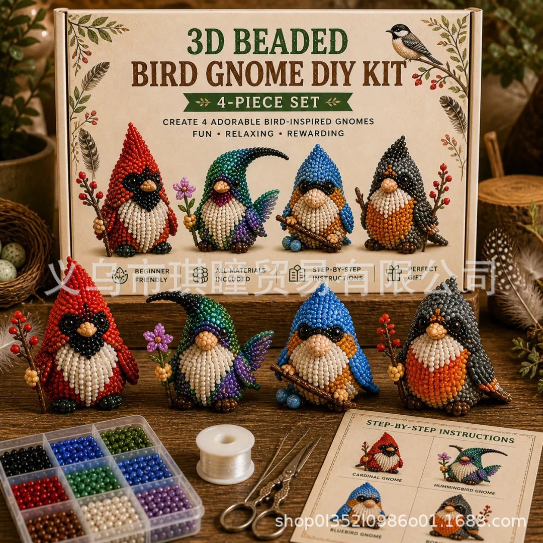 2026 3D Beaded Patriotic Gnome DIY Kit Beaded Wholesale