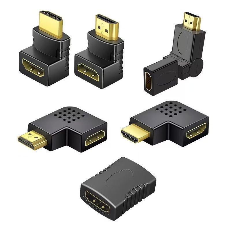HDMI 90 degree right angle adapter 90 degree angle HDMI male to female converter extension adapter