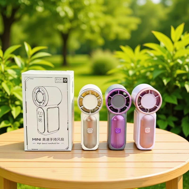 x688 high-speed mini handheld fan USB rechargeable battery life turbo violent portable outdoor small fan