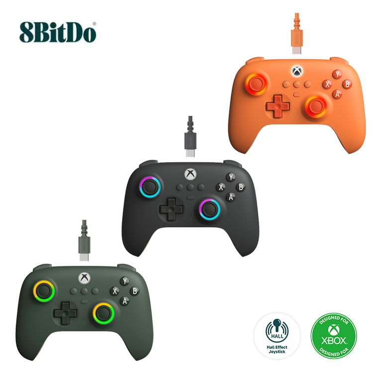 8Bitdo Orion Youth Wired Controller Light Chaser Edition Officially Licensed Console PC Black Myth Dual Hall Effect