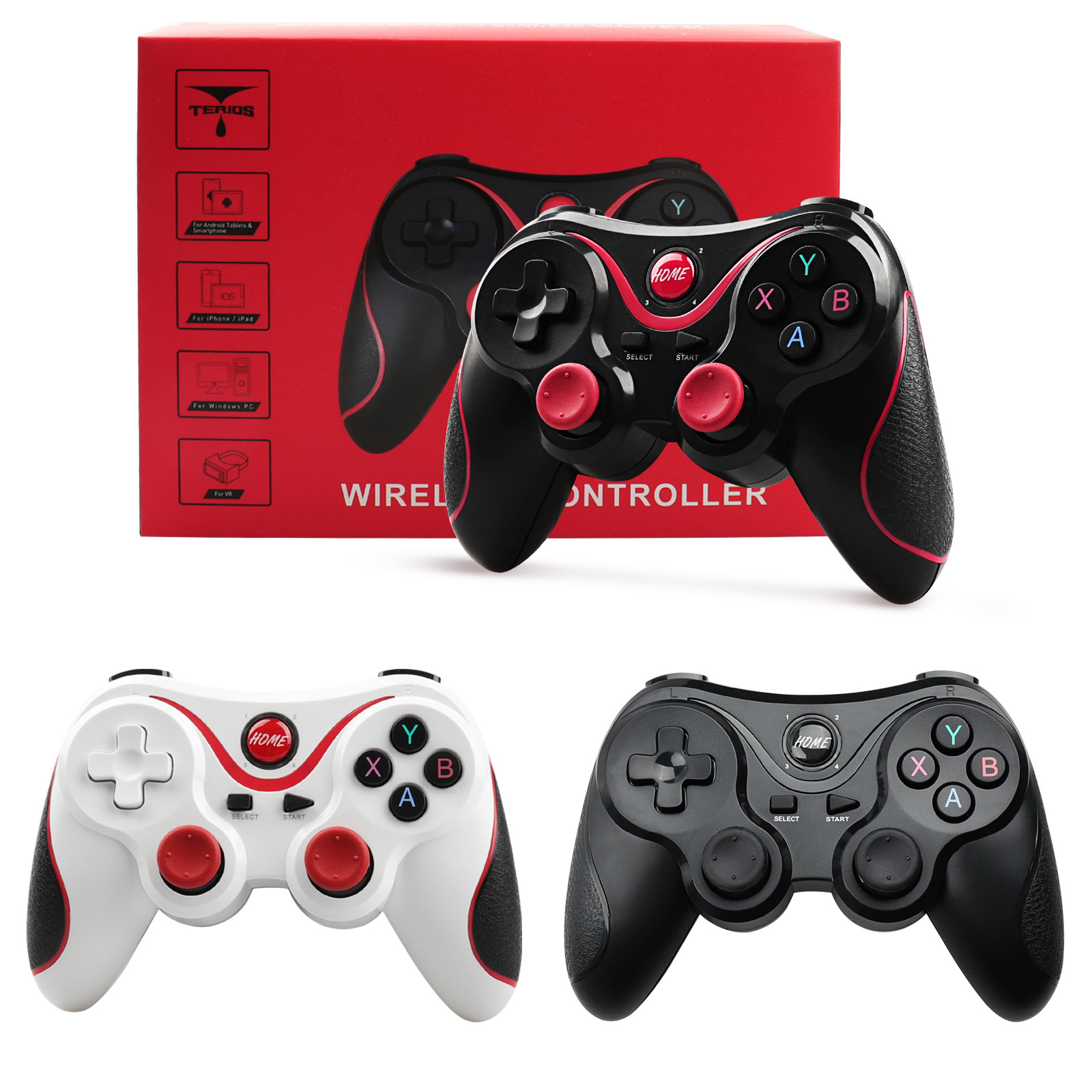 Tereshi T3 direct connect controller Android iOS phone wireless Bluetooth game V3 macro one-button combo controller