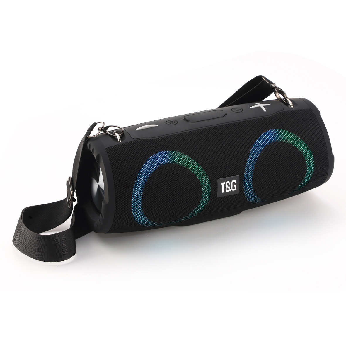 TG676 Dual Channel High Power Stereo Ultra Bass Shoulder-Mounted Battle Drum Bluetooth Wireless Speaker TG New