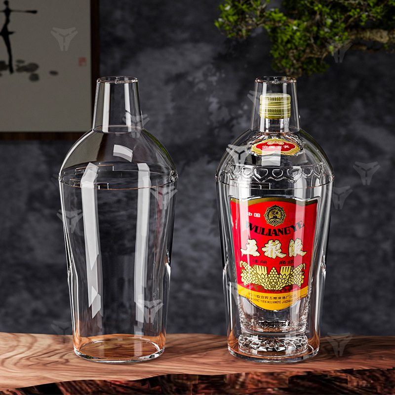For Wuliangye Protective Cover 500ml Radish Head Special Transparent Sealed Dustproof Collection White Wine Bottle Protective Shell