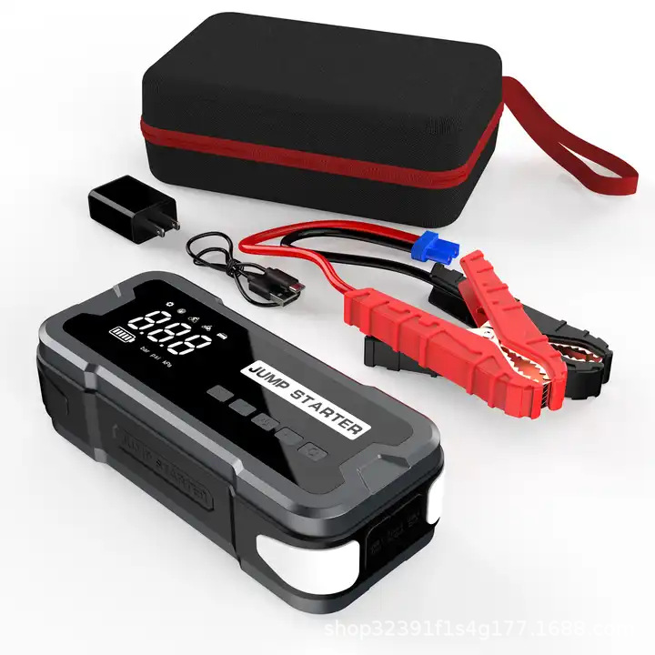 Jump Starter Car Inflator Pump Start Power 2-in-1 12V Emergency Start Igniter Mobile Power