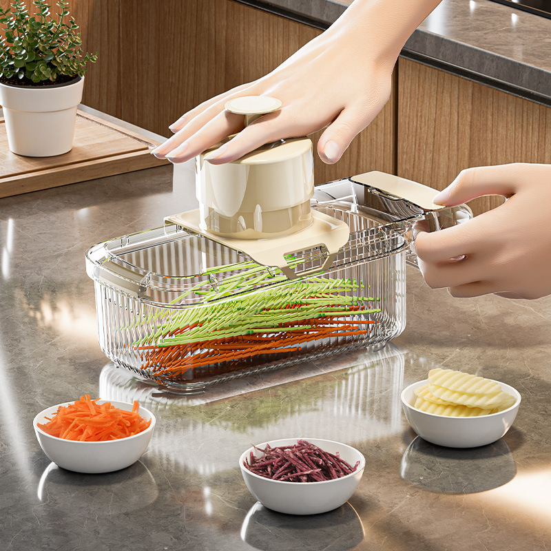Multifunctional Vegetable Slicer Grater Potato Shredder Carrot Shredder Cucumber Shredder Household Transparent Shredder