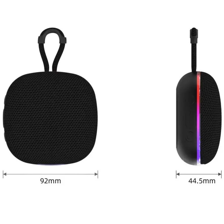 Fabric Bluetooth Speaker Outdoor Wireless Card Portable RGB Light Mini Subwoofer Gift Small Speaker