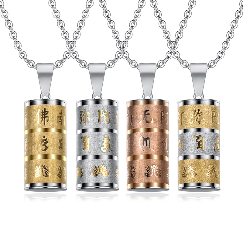 Accessory Openable Pendant Stainless Steel Necklace Men's and Women's Accessory Gift