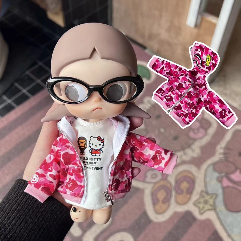 Gazi Sister zsiga Ape BAPE jacket 'Yearning Place' doll clothes handmade outfit change cute camouflage pink