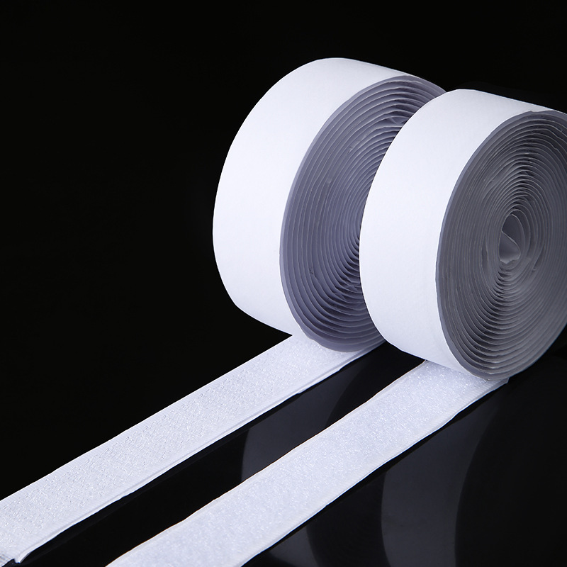 Double-Sided Velcro Tape with Adhesive Curtain Sticker Door Curtain Sticker Self-Adhesive Tape Sticky Tape Hook and Loop