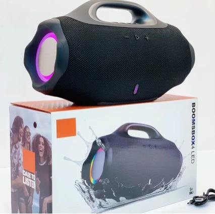 BOMBOX 4 Mini Handheld Outdoor Portable RGB Light High Power Subwoofer Card Slot Bluetooth Speaker