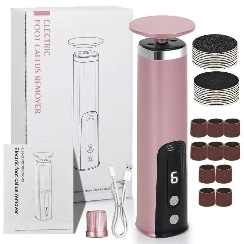 Foot repair device type-c fast charging foot grinder 6 gear adjustment remove foot skin dead skin calluses not hurt feet USB charging