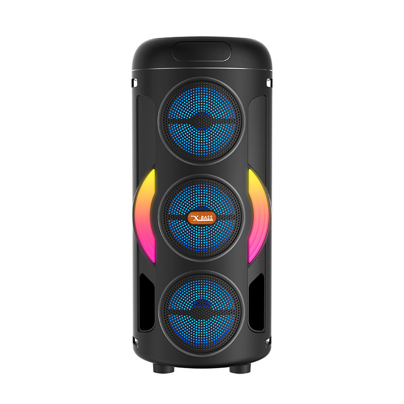 New 3332 portable outdoor 3*3 inch Bluetooth speaker long battery life karaoke large sound