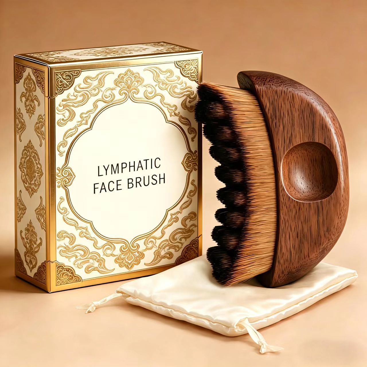 Makeup brush new LymphaticContourFa eye neck care brush lymphatic facial contour massage brush