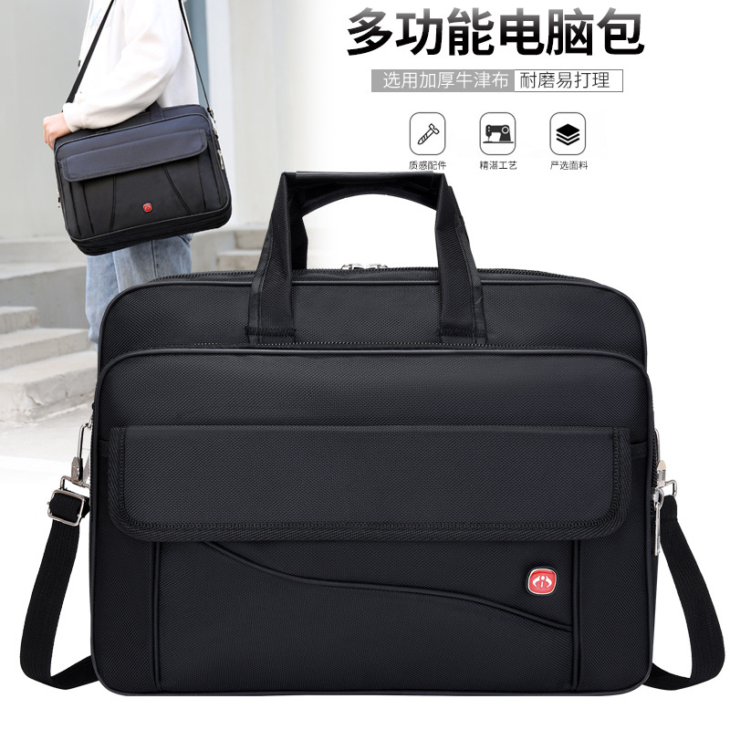 Laptop computer bag 15.6 inch single shoulder bag handbag large capacity multi-layer bag men and women bag business bag crossbody bag