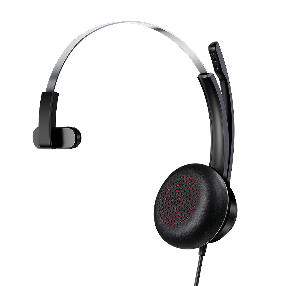 Customer service headset telemarketer landline driver over-ear headset dedicated for call center