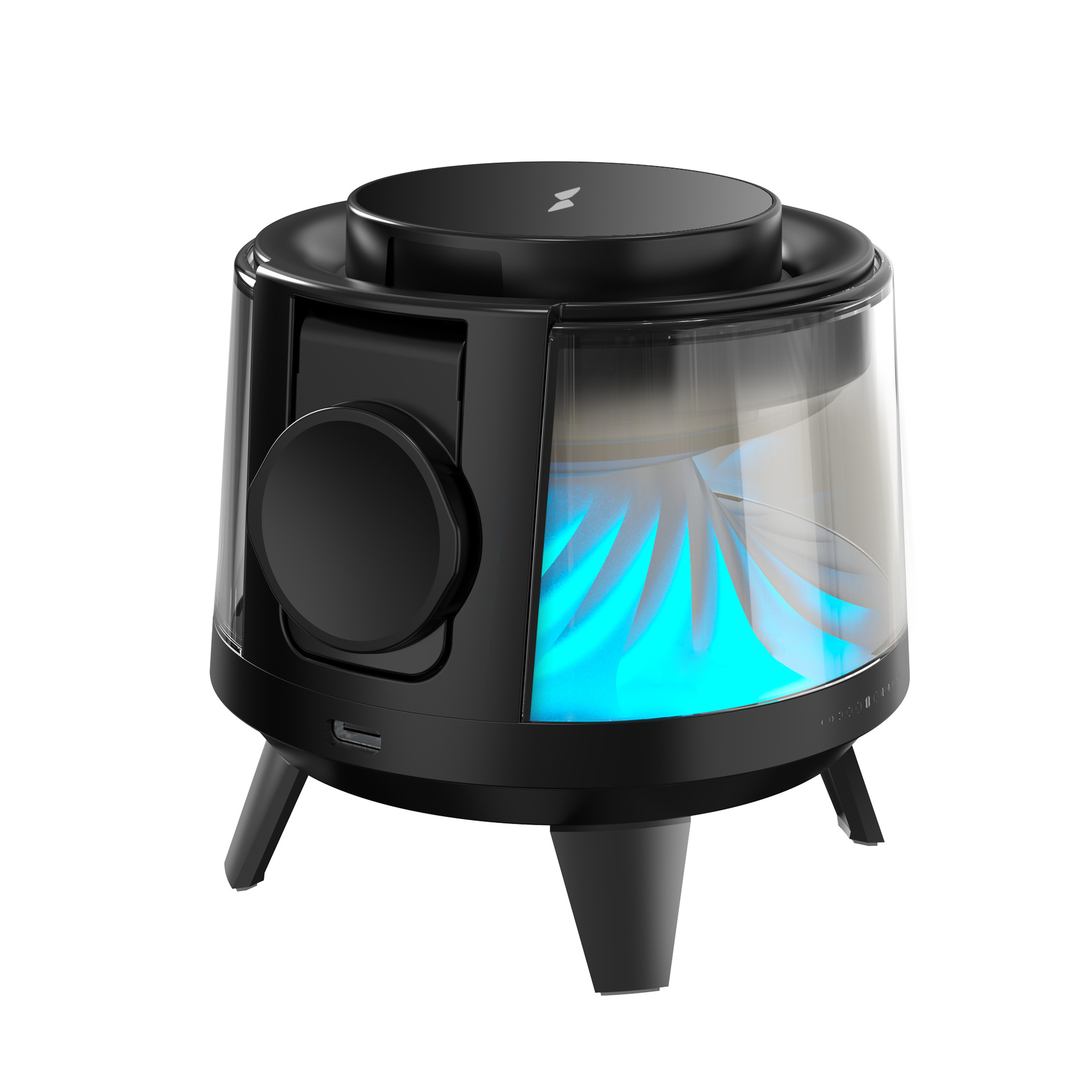New three-in-one wireless charger with Bluetooth speaker colorful light multi-function desktop wireless charger
