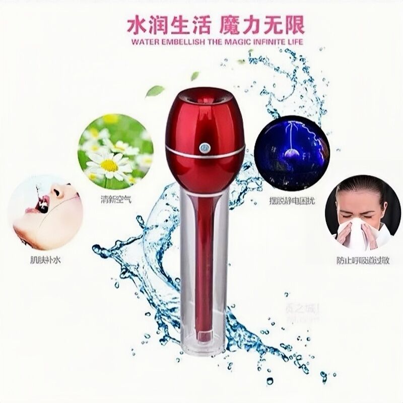 Mini magic wand humidifier office travel use mineral water bottle silent home bedroom air humidifying aromatherapy machine