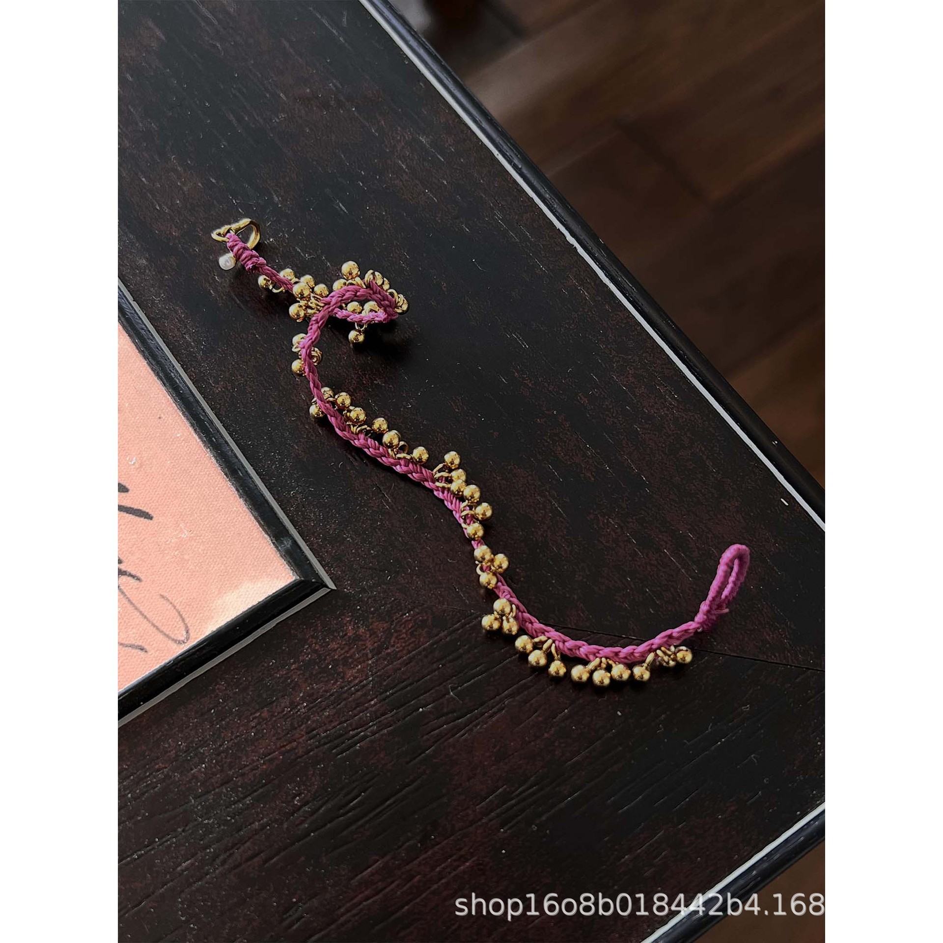 301 South France Workshop Vacation Beach One Day Dried Rose Color Metal Color Stable Hand Weaving m8-11