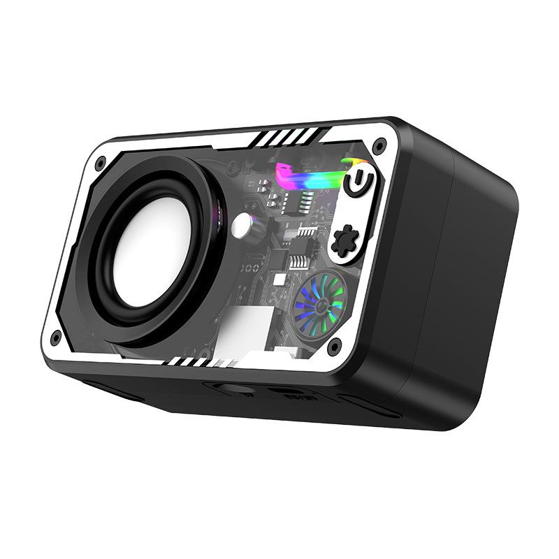 Transparent Mecha Card Slot Mini Speaker Wireless Bluetooth Mini Speaker Outdoor Portable Small Desktop Speaker