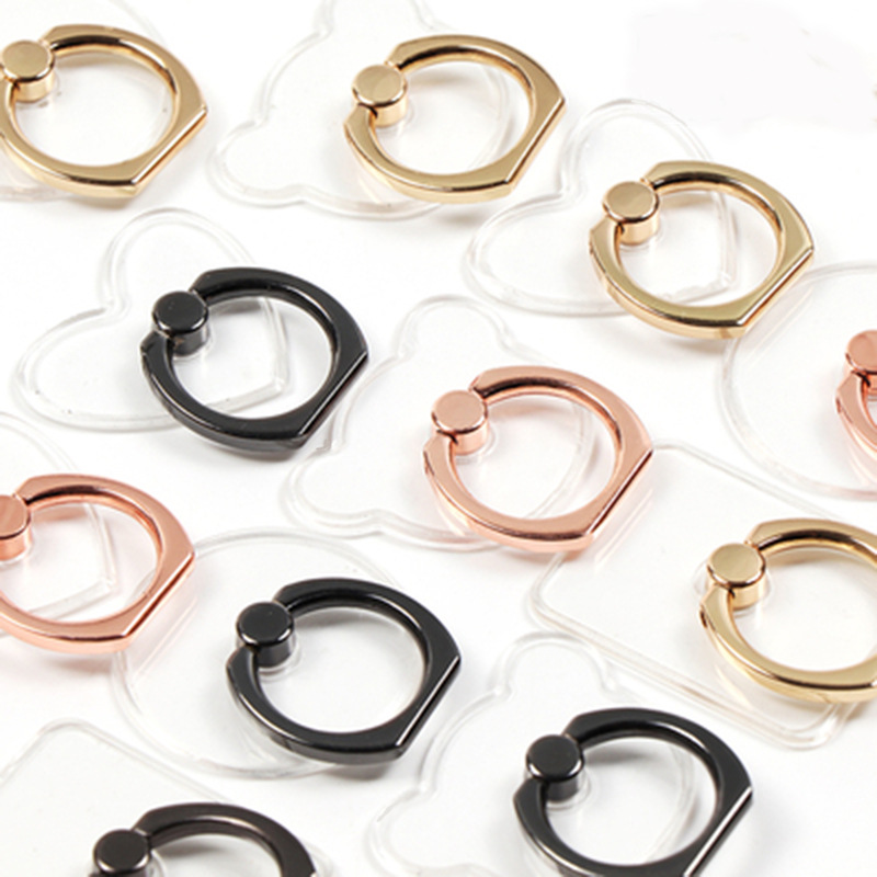 Gold crystal ring holder transparent acrylic ring four-color lazy tablet