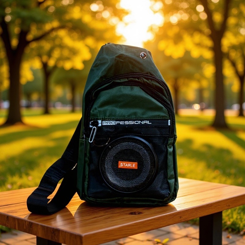 Multifunctional Crossbody Bag Bluetooth Speaker Outdoor Sports Mobile Phone Emergency Power Bank Backpack Speaker IPX9 Waterproof