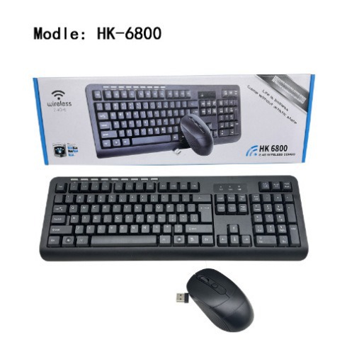TJ-808 Neutral 2.4G Wireless Keyboard Mouse Set Can Be Silk Screen Language Russian Arabic Spanish