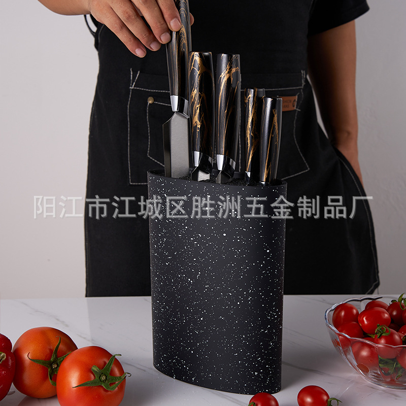 Plastic Universal Knife Block for Kitchen Knife Storage Rack Kitchen Knife Holder