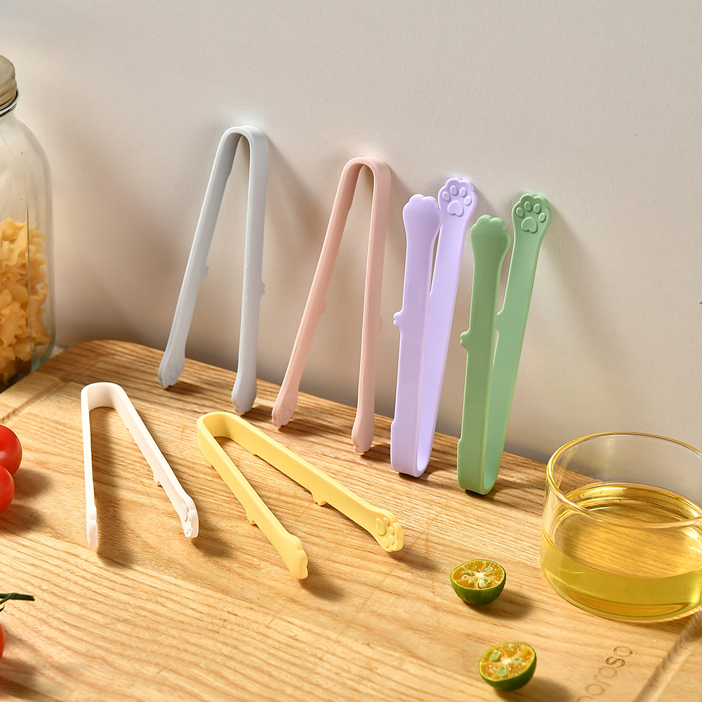 Silicone Cat Paw Food Clip Ice Clip High Temperature Resistant Food Clip Salad Clip Cute Snack Small Clip Ice Cube Clip