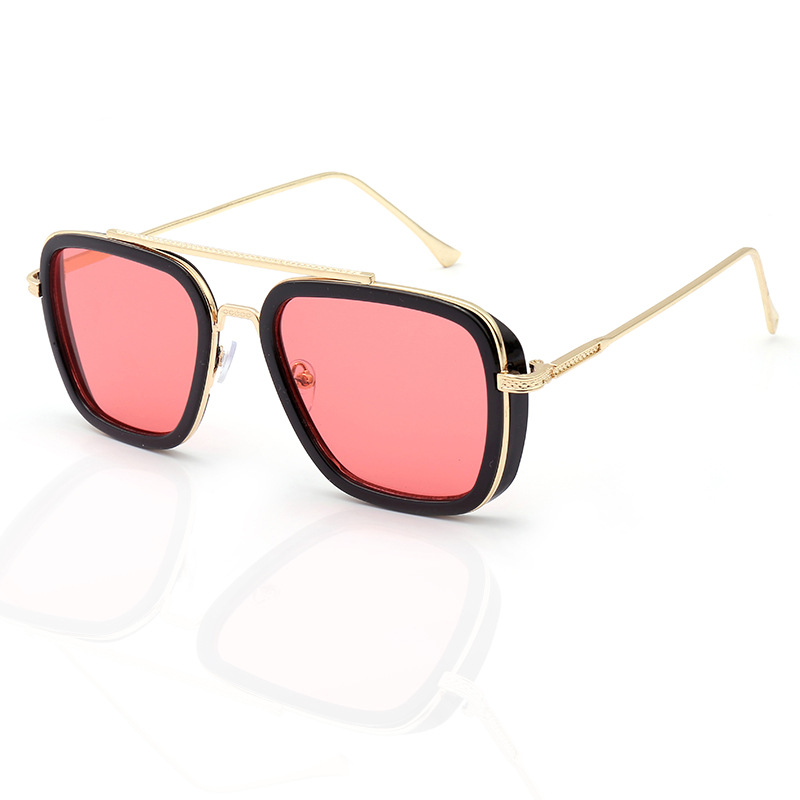 IRON TONY Iron Man 4 Sunglasses, Square Frame Sunglasses, Punk Style