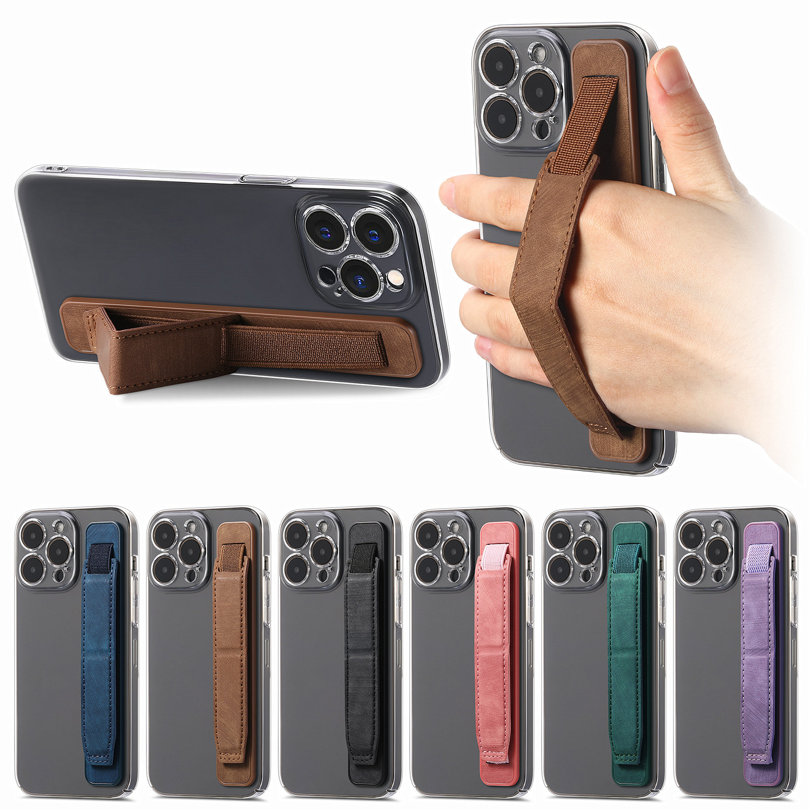 Phone stand wrist strap detachable anti-fall anti-slip stand wrist strap
