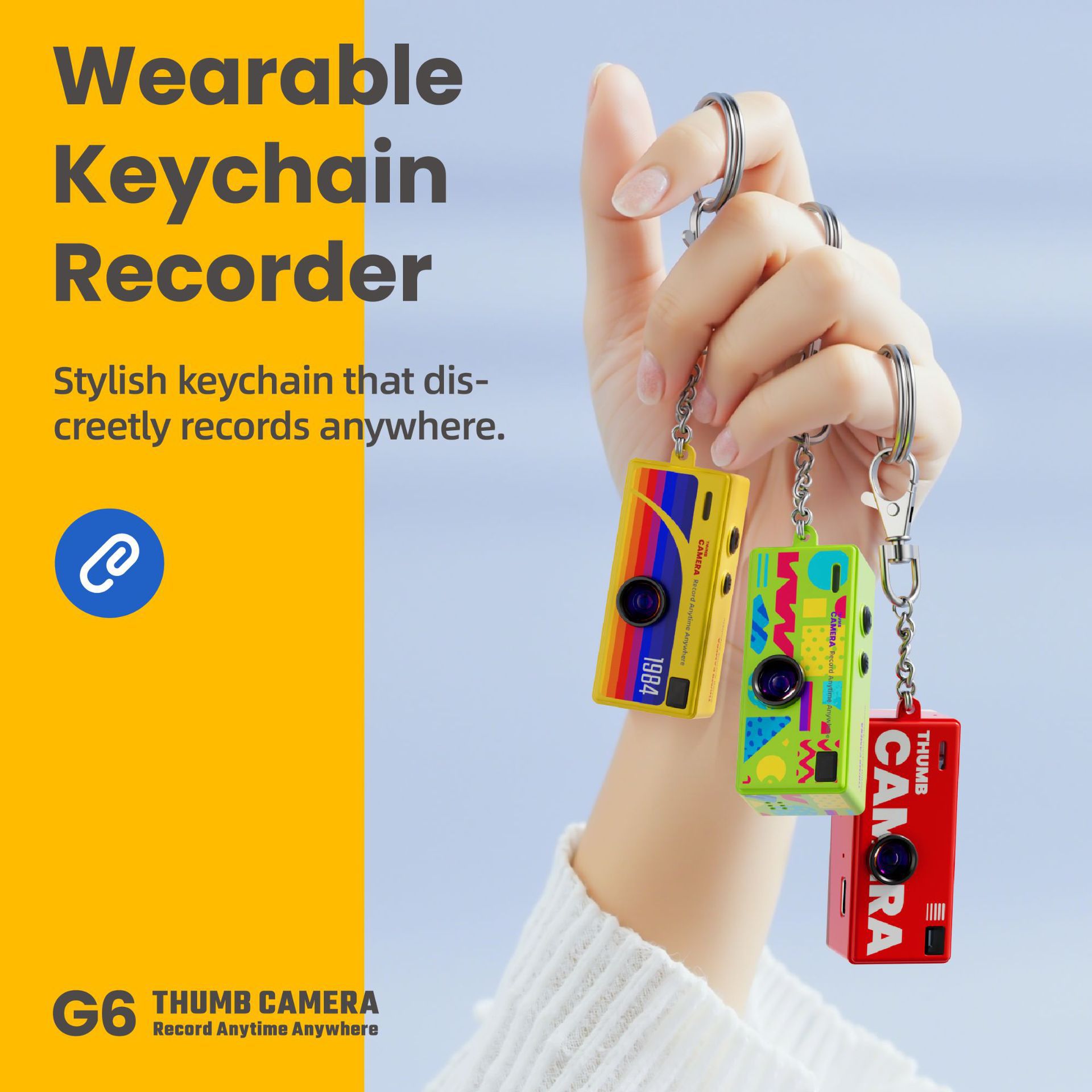 Thumb Small Camera Campus Portable Mini Backpack Pendant Student Camera