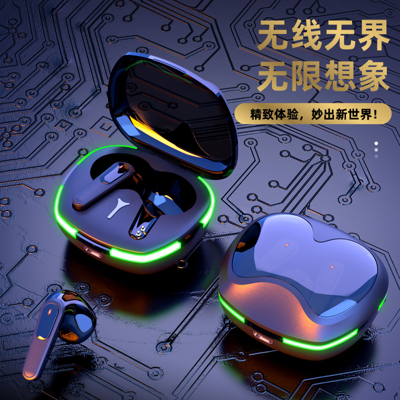 8D sound quality colorful breathing light wireless Bluetooth earphones in-ear Bluetooth earphones