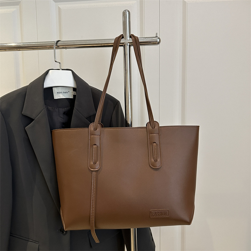 Large capacity canvas bag women 2026 autumn new simple single shoulder bag handbag tote bag