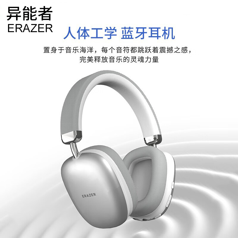 EZCO Wireless Bluetooth Headphones Over-Ear Noise Canceling Headset Long Battery Life Compatible Apple Android EM-Z02